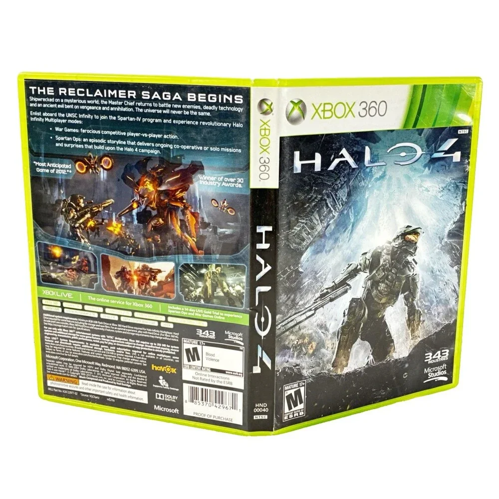 Halo 4 Microsoft Xbox 360 Microsoft Studios Complete with Manual Tested